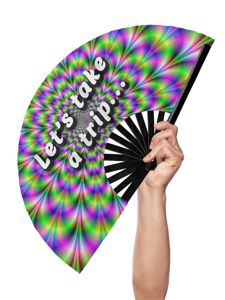 Lets Take a Trip - Hand Fan