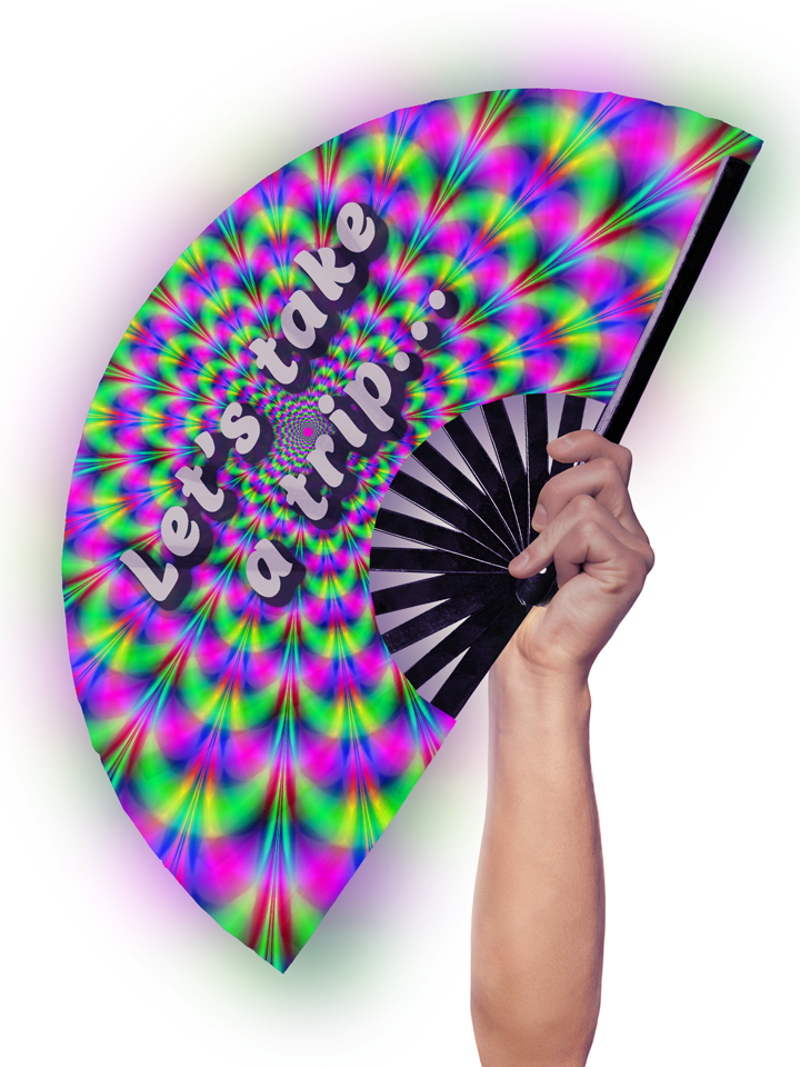 Lets Take a Trip - Hand Fan
